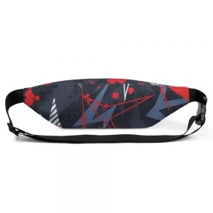 Camouflaged Red Fanny Pack
