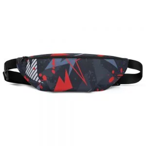 Camouflaged Red Fanny Pack