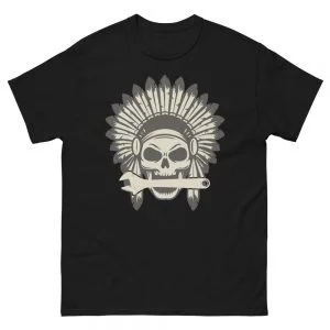 Indios Motorcycle Skull T-Shirt