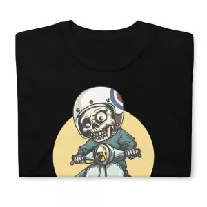 Skull Vespa Rider T-Shirt