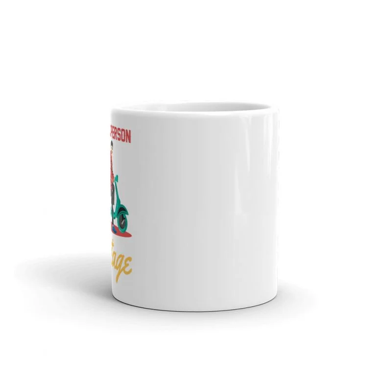 Classic Person Vespa Mug - Image 3