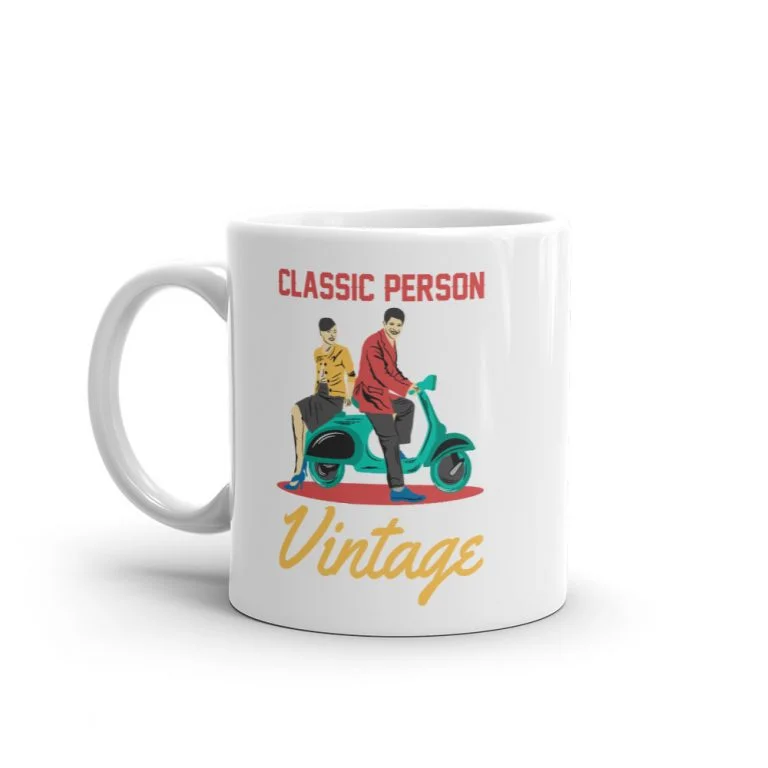 Classic Person Vespa Mug